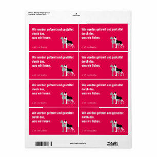 Étiquette Deutsche Dogge Briefaufkleber