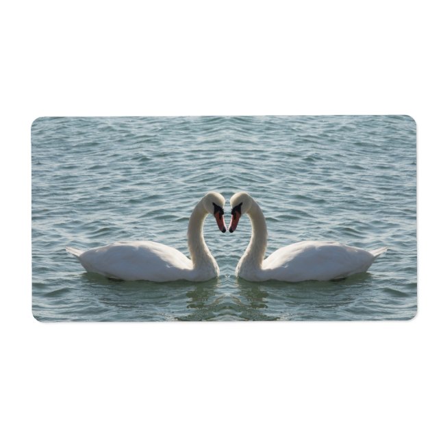 Étiquette Deux cygnes (Devant)