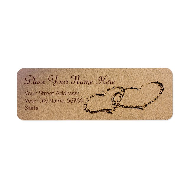 Étiquette Deux Hearts (Devant)