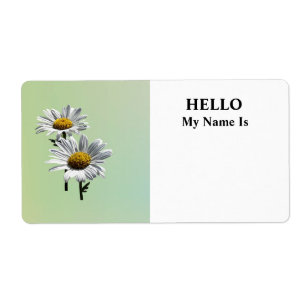 Étiquette Deux marguerites sous le soleil