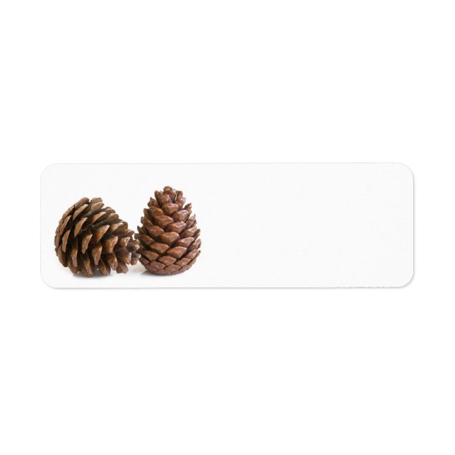 Étiquette Deux pinecones (Devant)