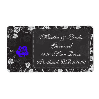 Étiquette d'expédition bleu de crépuscule v2