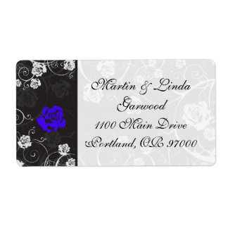 Étiquette d'expédition bleu de crépuscule v4