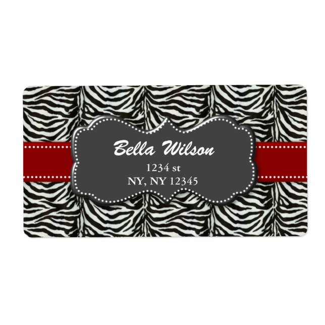 étiquette d'expédition d'adresse tendance (Devant)