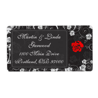 Étiquette d'expédition de crépuscule