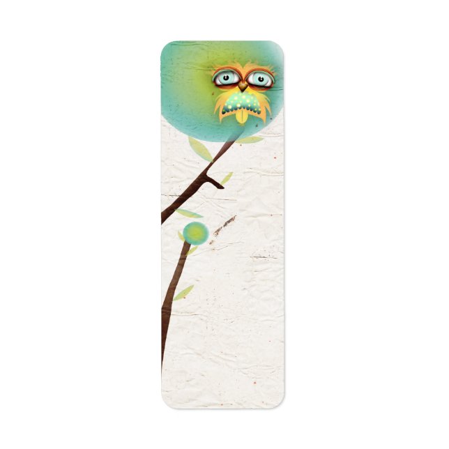 Étiquette d'expédition d'emballage Owl (Devant)