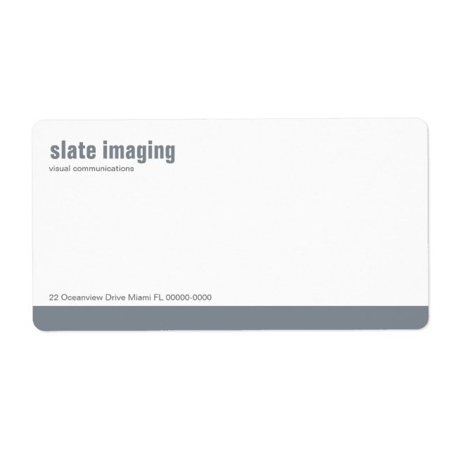Étiquette d'expédition du panneau de configuration (Devant)