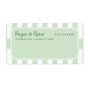 Étiquette d'expédition en pastel de Patisserie