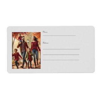 Étiquette d'expédition familiale