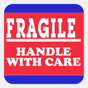 Étiquette d'expédition fragile
