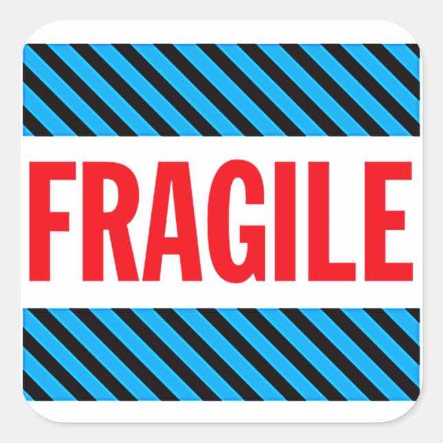 Étiquette d'expédition fragile (Devant)