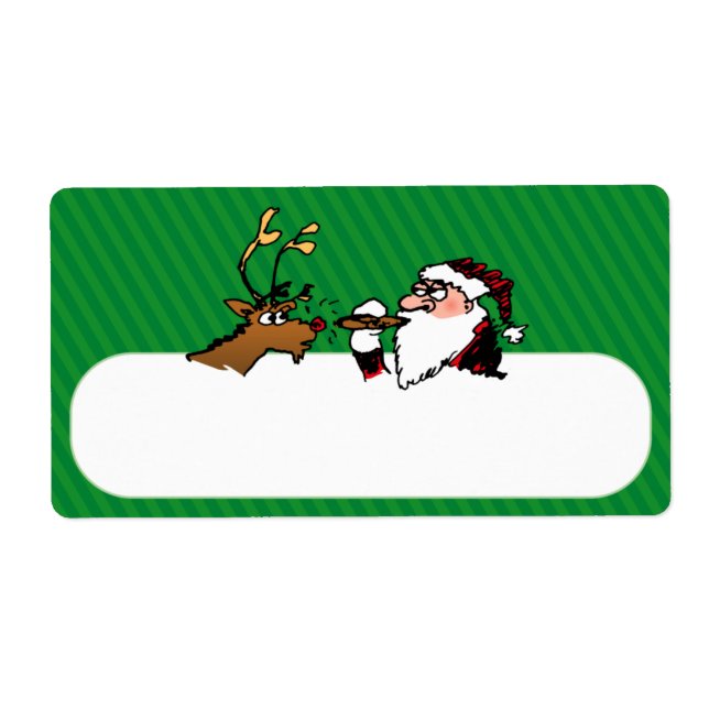 Étiquette d'expédition Père Noël de Stogie Lightin (Devant)