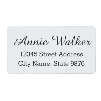 Étiquette d'expédition personnalisé moderne - Blan