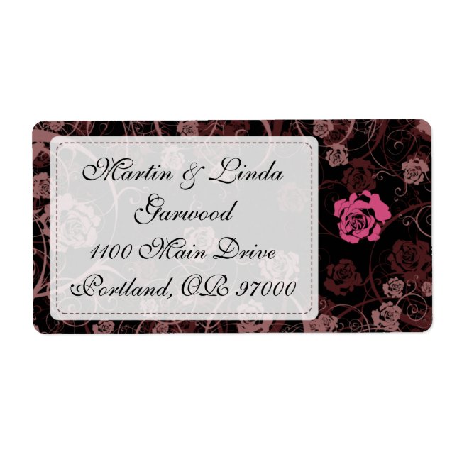 Étiquette d'expédition Romance de crépuscule (Devant)