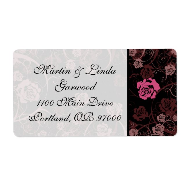 Étiquette d'expédition Romance de crépuscule v2 (Devant)