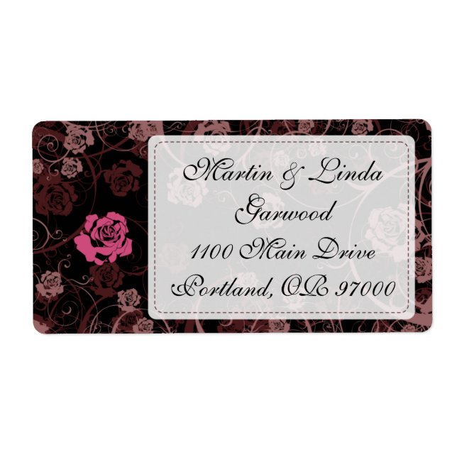 Étiquette d'expédition Romance de crépuscule v3 (Devant)