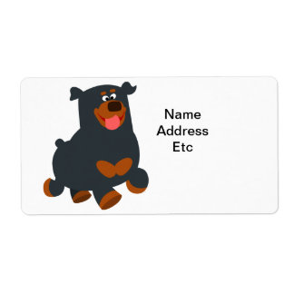 Étiquette d'expédition Rottweiler