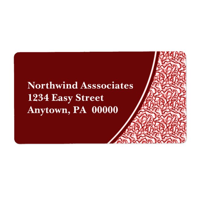 Étiquette d'expédition Scribbles Abstrait (Devant)