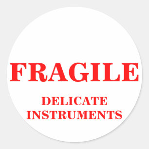 Étiquette d'expédition SENSIBLE FRAGILE
