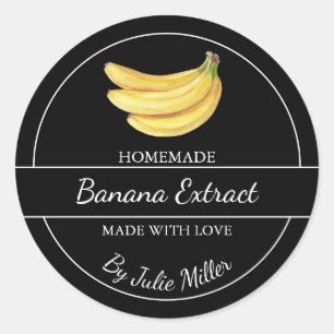 Étiquette d'extraction de banane maison simple