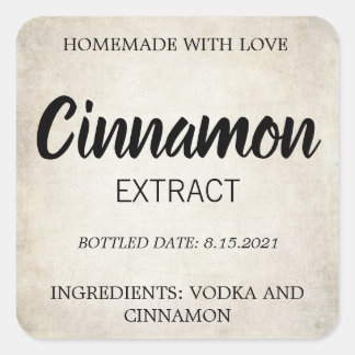 Étiquette d'extraction de cannelle personnalisable