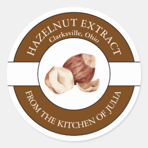 Étiquette d'extraction de noisette