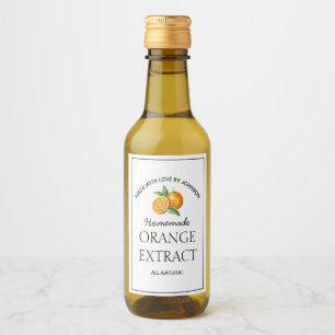Étiquette d'extraction orange