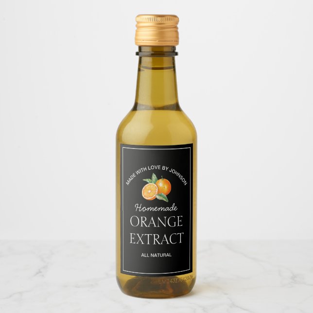 Étiquette d'extraction orange (Devant)