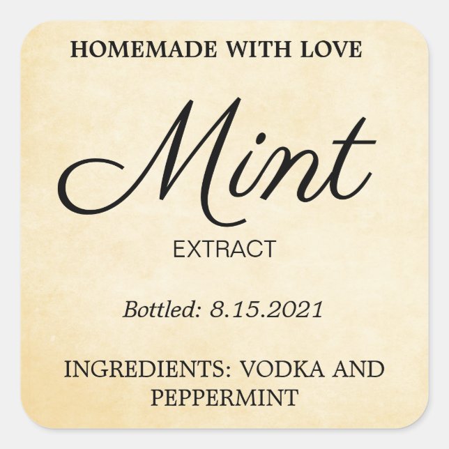 Étiquette d'extraction personnalisable VN05 (Devant)