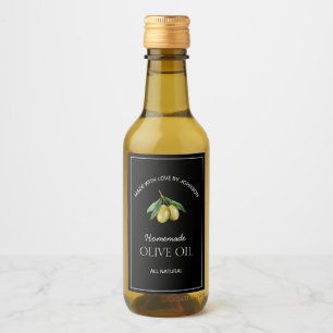 Étiquette d'huile d'olive