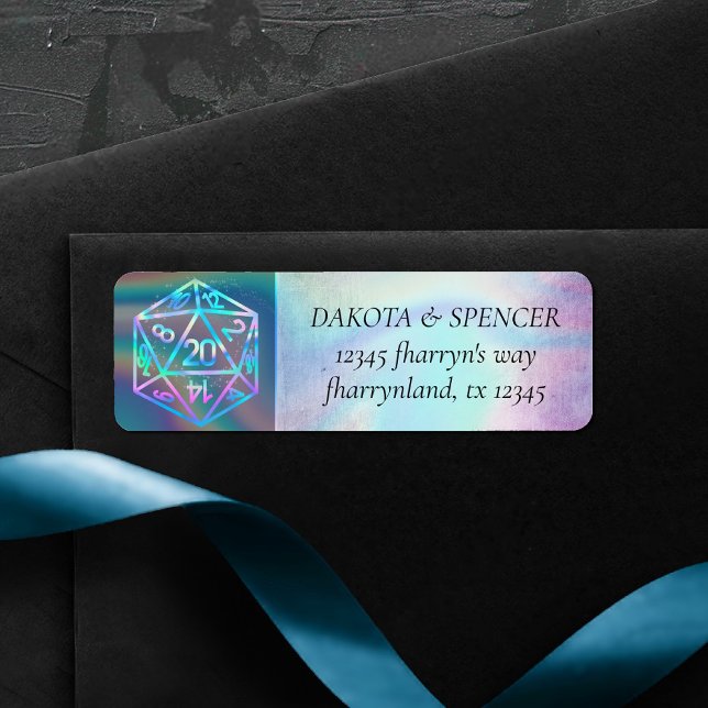 Étiquette Dice Holo RPG | Retro PnP Tabletop - Adresse du jo (Créateur téléchargé)