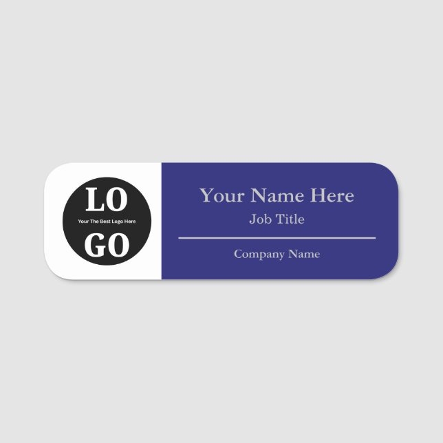 Étiquette d'identification de l'entreprise avec lo (Devant)