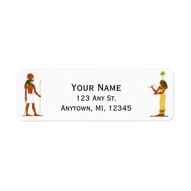 Étiquette Dieu Et Déesse Égyptiens (Devant)