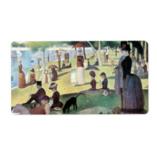 Étiquette Dimanche après-midi, île La Grande Jatte par Seura