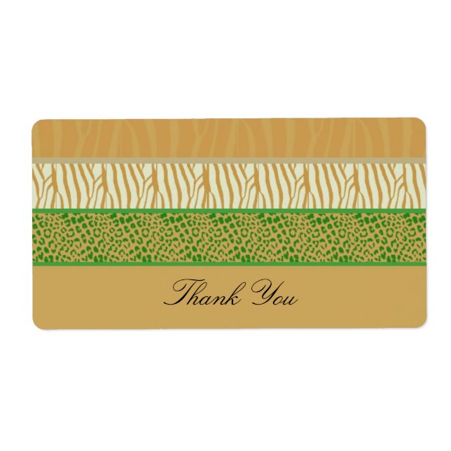 Étiquette d'impression de fourrure animale (Devant)