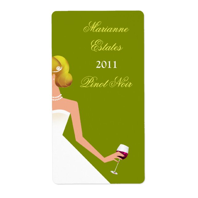 Étiquette d'invitation de la douche nuptiale (Devant)