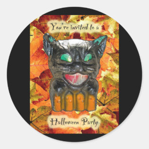 Étiquette d'invitation de la partie Halloween Mach