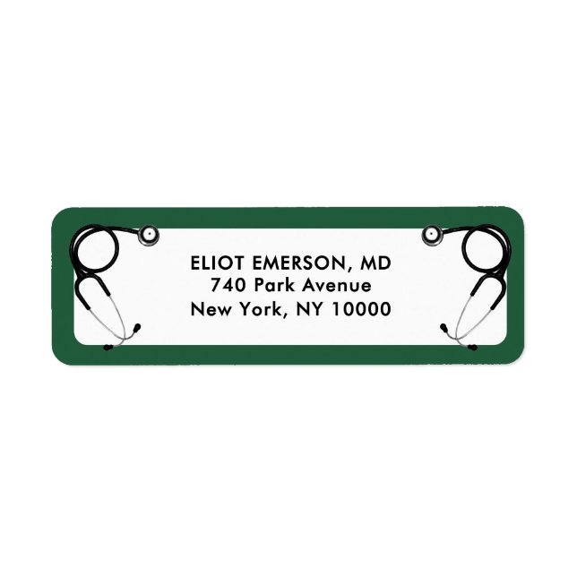Étiquette Diplôme de docteur (Devant)