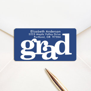 Étiquette Diplôme de la Marine audacieuse typographie modern