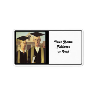Étiquette Diplôme gothique américain