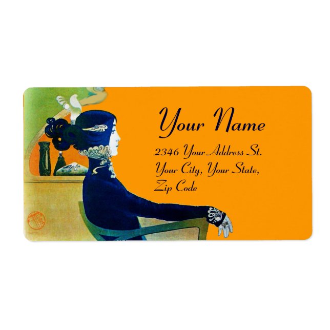 ÉTIQUETTE DIVA EN BLEU (Devant)