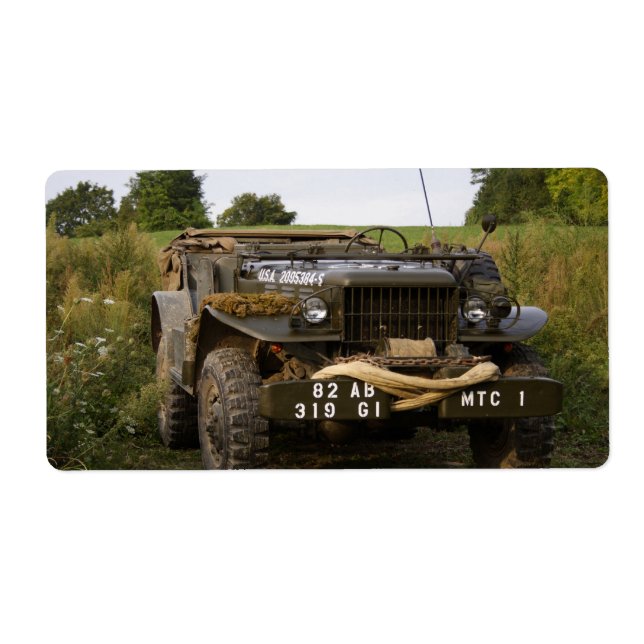 Étiquette Dodge WC 57 (Devant)