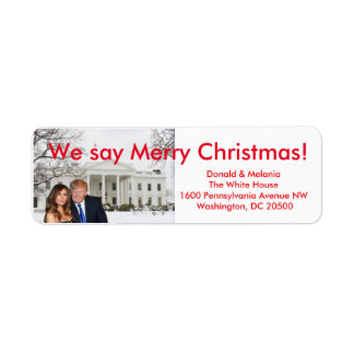 Étiquette Donald & Melania : On dit Joyeux Noël