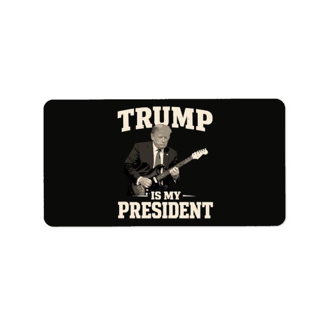 Étiquette Donald Trump est mon président (Devant)