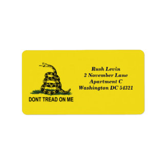 Étiquette Dont Tread On Me Gadsden Drapeau Personnalisé