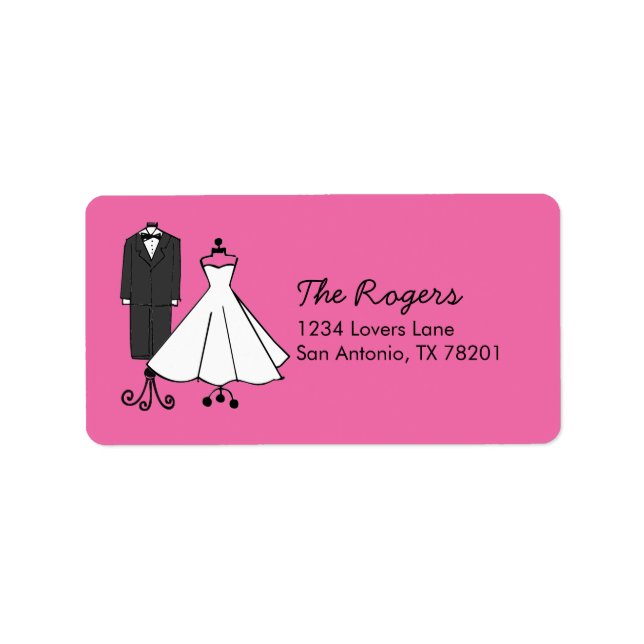 Étiquette Doodles mariages (Devant)