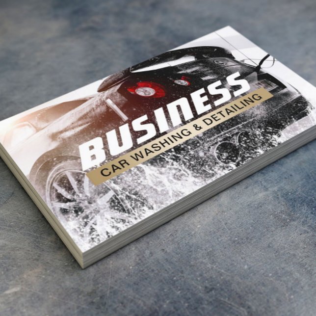 Étiquette d'or pour auto de lavage de voiture auto (Créateur téléchargé)