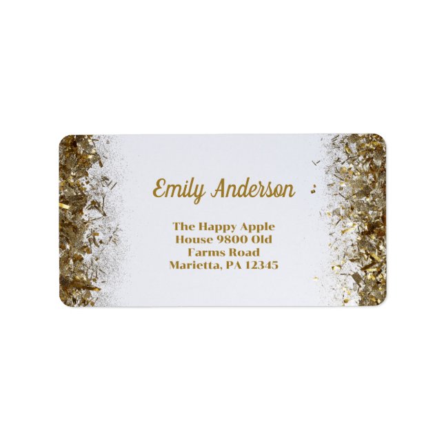 Étiquette Double mixte adulte fête d'anniversaire | Blanc do (Devant)