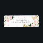 Étiquette Douze ans charmants Fleur de rougissement Papillon<br><div class="desc">Adorable, faire rougir, invitation pour une fête d'anniversaire "Sweet sixteen" à motif floral rose. Facile à personnaliser avec vos informations. N'hésitez pas à me contacter via le chat si vous avez des questions sur l'œuvre d'art ou si vous avez besoin d'une personnalisation. Consultez la collection pour plus d'articles. REMARQUE IMPORTANTE...</div>