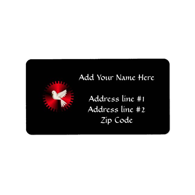 Étiquette Dove Saint-Esprit (Devant)